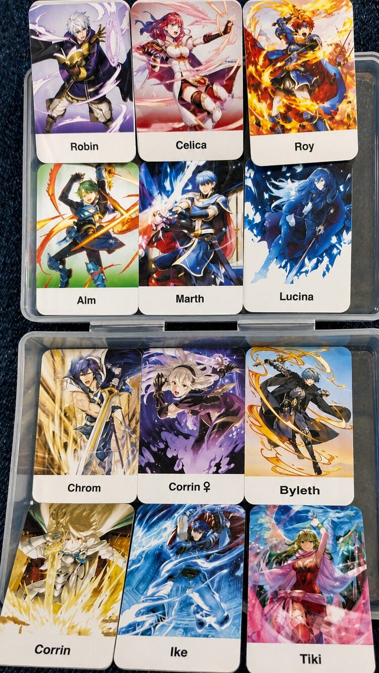 12 pcs/set Fire Emblem Mini Amiibo NFC tags compatible with Nintendo Switch